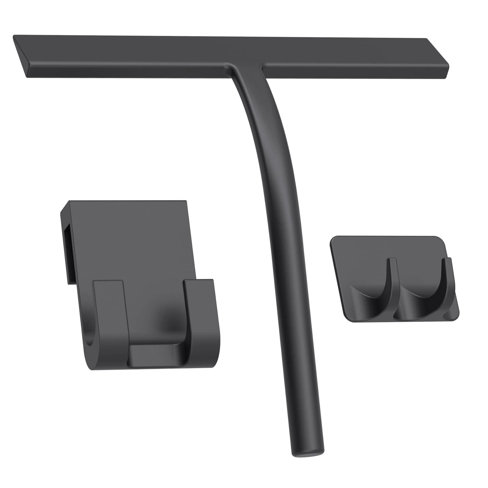 Squeegee Matte Black 9 Inch Streak Free Cleaning Shower Squeegee For Glass Doors