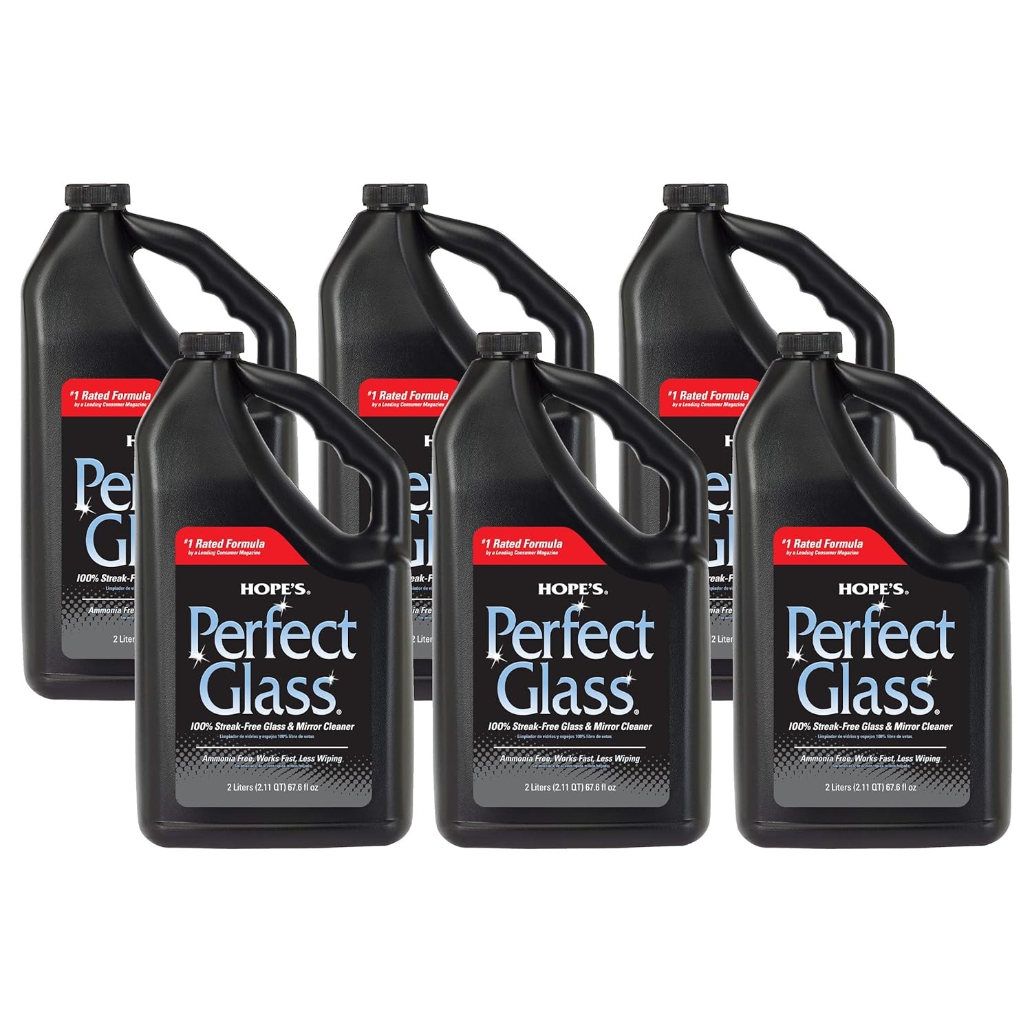 HOPE’S Perfect Glass Cleaner Spray Refill, Streak-Free, Ammonia-Free Window, Mir