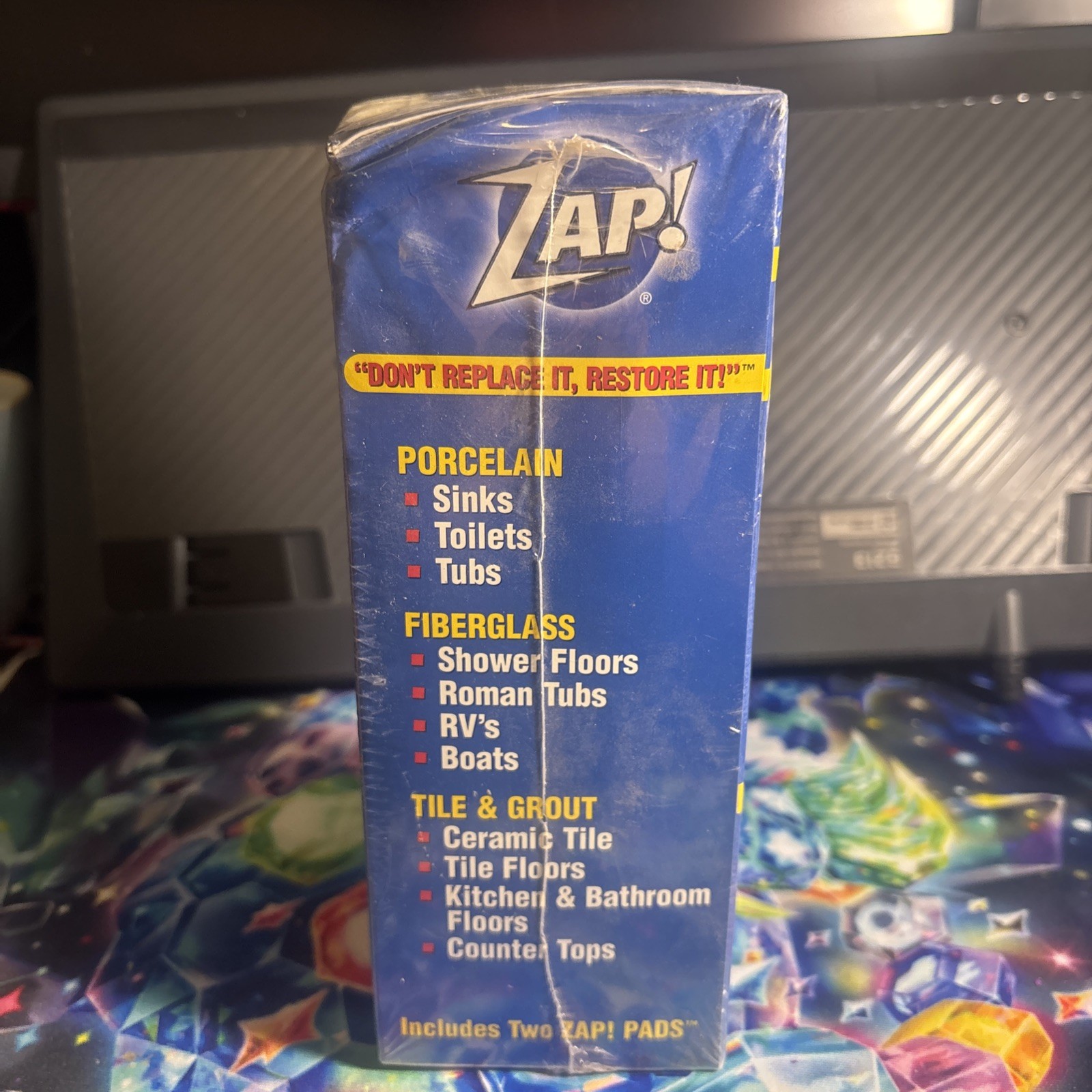 Zap! Professional Restorer For Porcelain Fiberglass Tile & Grout 16oz NEW