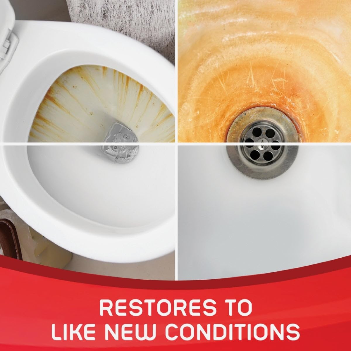 Iron OUT Powder Rust Stain Remover, Remove and Prevent Rust Stains in Bathrooms,