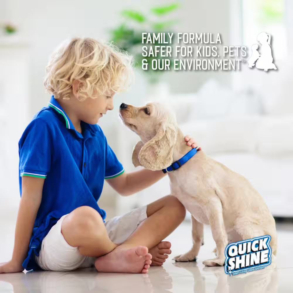 Quick Shine 27 oz. Floor Finish Protects Hardwood Tile Laminate Vinyl & Stone