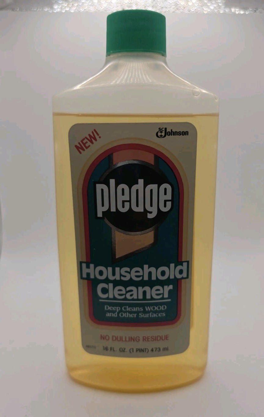 Vintage Pledge Houshold Cleaner Wood & Other Surfaces 1991 Full Johnson Wax