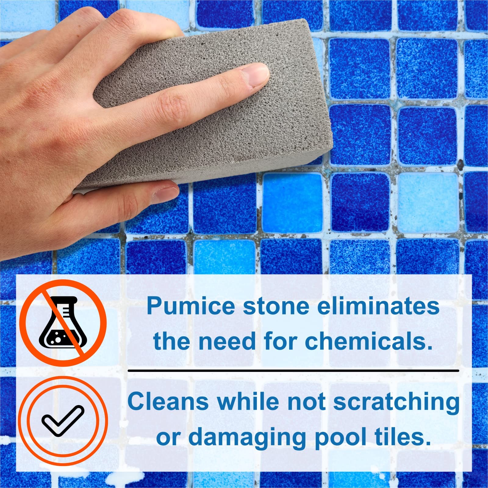 Poolwhiz Pumice Block Pumice Stone For Cleaning Pools Spas & Water Features Pool