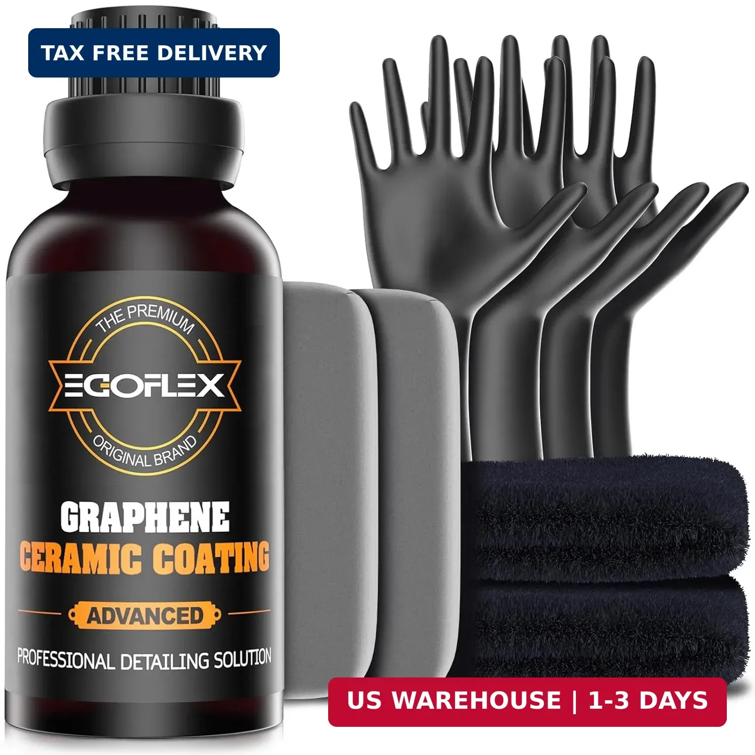 Graphene Ceramic Coating for Cars – 20H Professional Grade Top Coat Detailing Ki