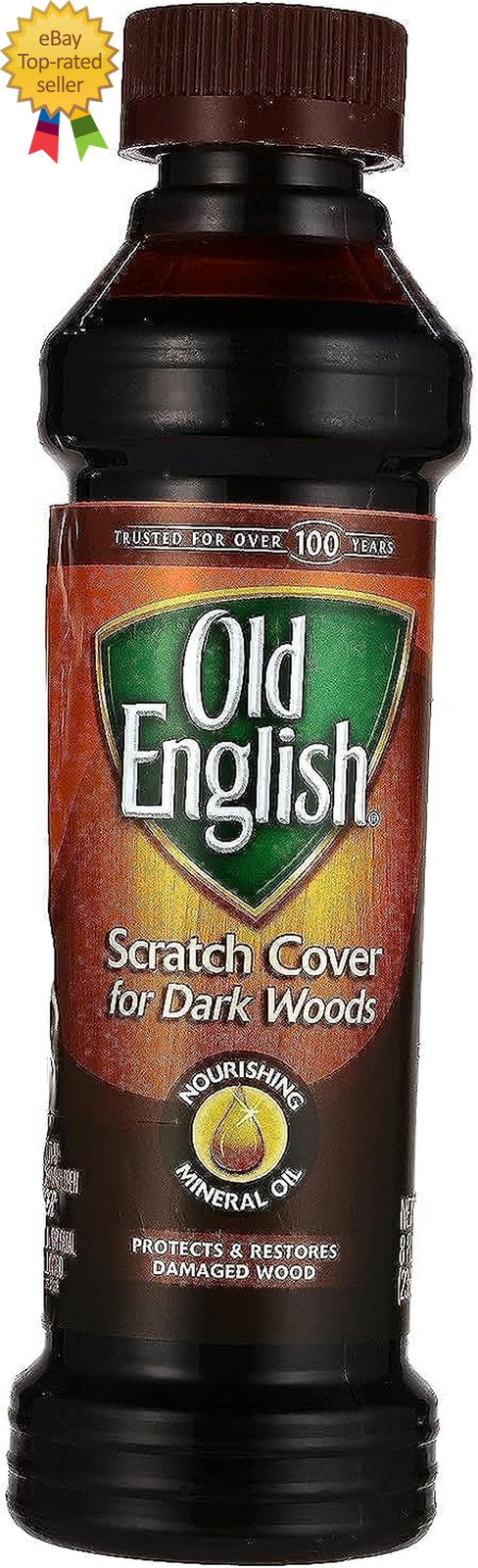 Old English 75144 Scratch Cover for Dark Woods, 8Oz Bottle, Wood Polish