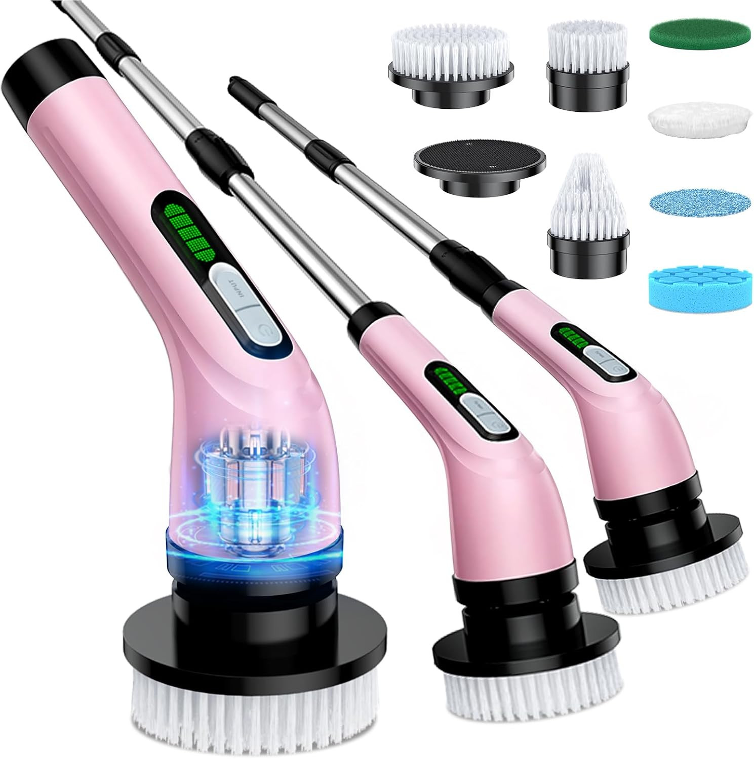 Electric Spin Scrubber for Cleaning Bathroom: Cordless Power Shower Scrubber – E