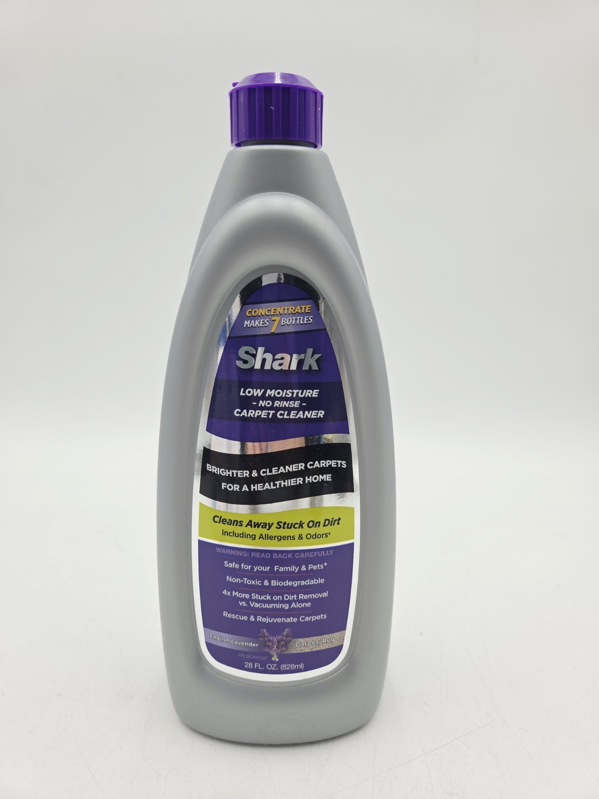Shark Low Moisture No Rinse Carpet Rug Shampoo Cleaner English Lavender 28 fl oz