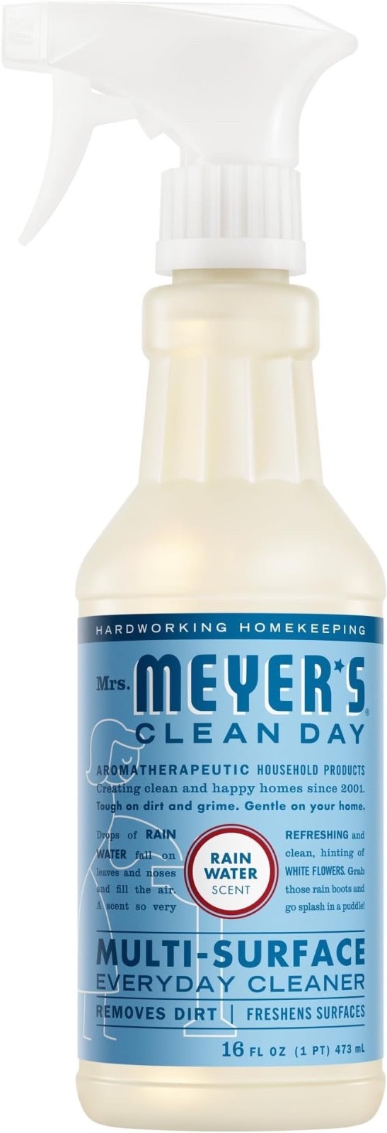 MRS. MEYER’S CLEAN DAY Multi-Surface Everyday Cleaner, Snowdrop Scent, 16 Fl Oz
