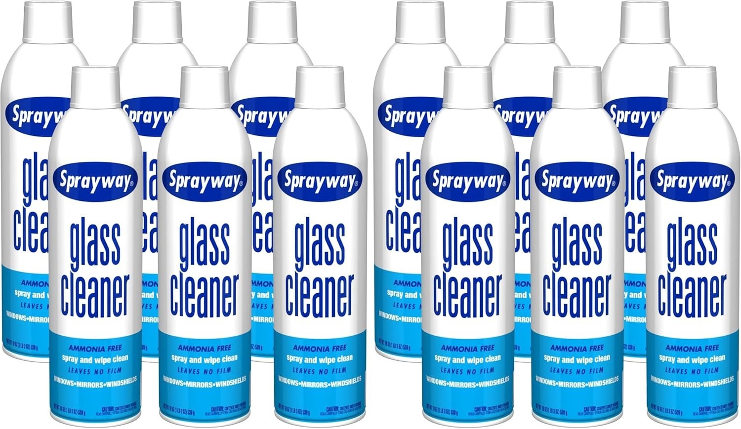 Streak-Free Glass Cleaner Spray – 19oz (Pack of 12)
