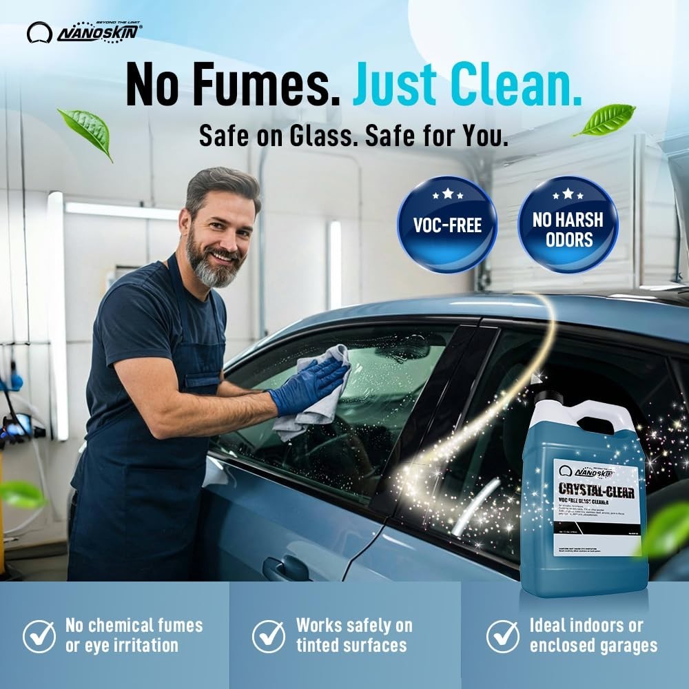 Eco-Friendly VOC-Free Glass Cleaner 5 Gallon – Ultra-Concentrated, Streak-Free F
