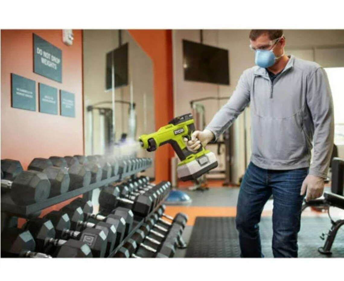 RYOBI PSP02K2 18V Handheld Electrostatic Sprayer Kit, Without Batteries, Charger