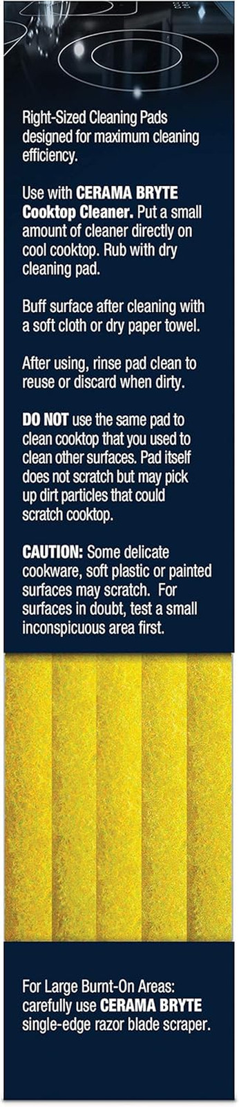 Cooktop Cleaning Pads, 10-Count 2 Pack