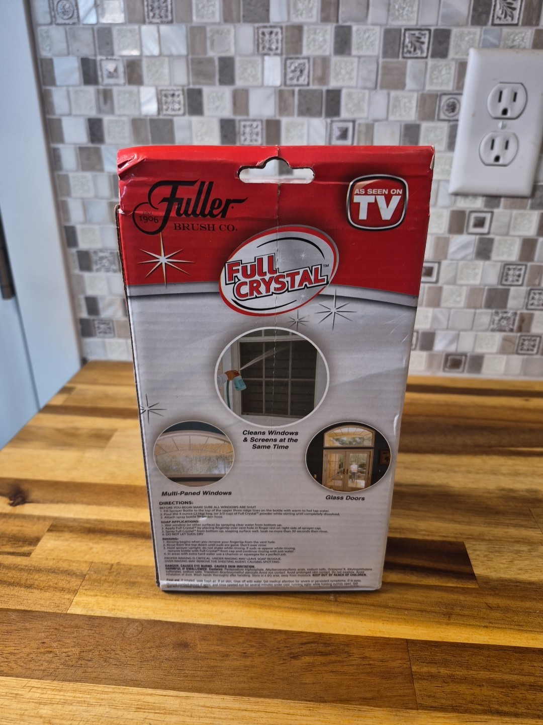 Fuller Brush Crystal Window & Outdoor Surface Cleaner FBFC-6 Kit New Open Box