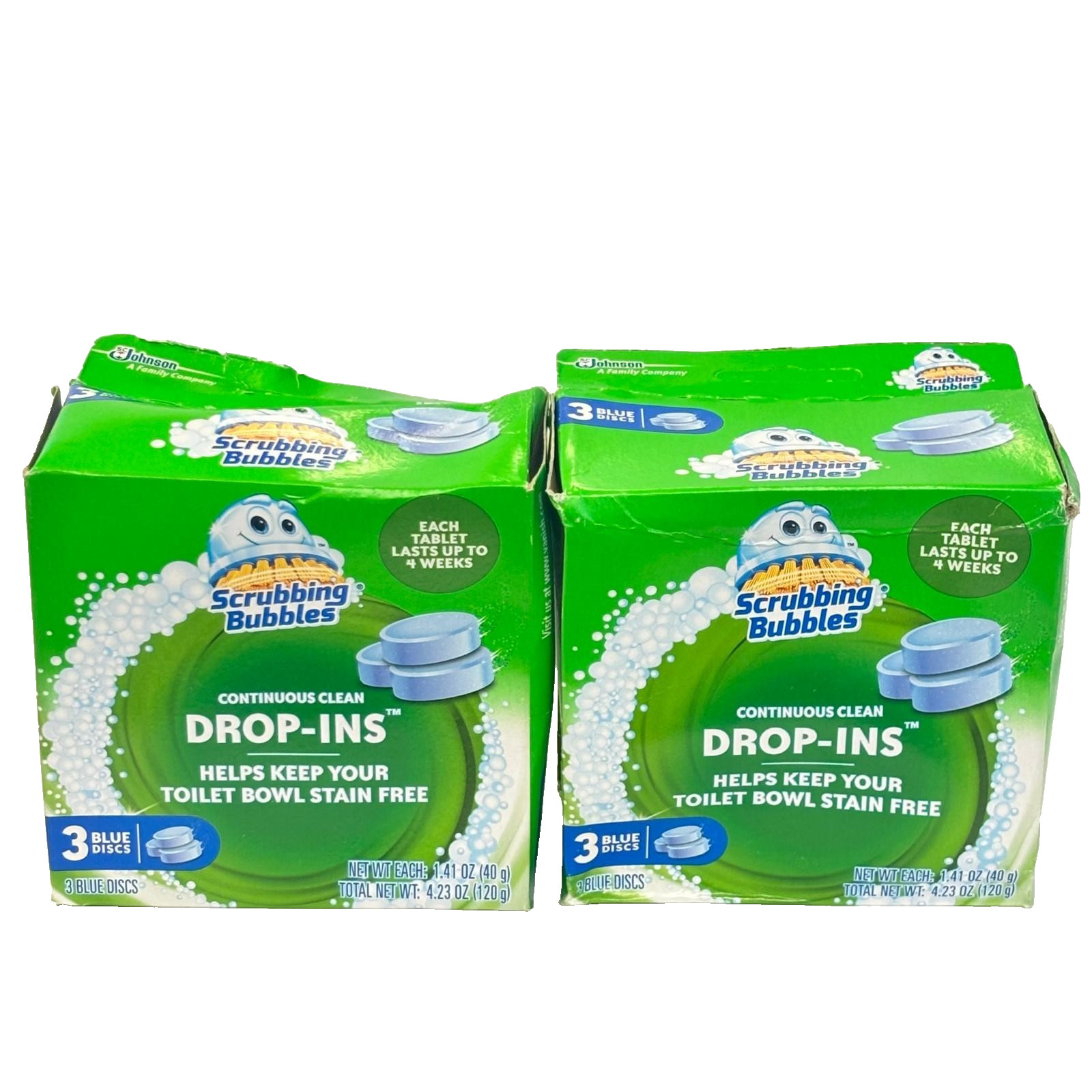 Lot of 6: Scrubbing Bubbles Continuous Clean Toilet Drop-Ins 3ct – Boxes Damaged