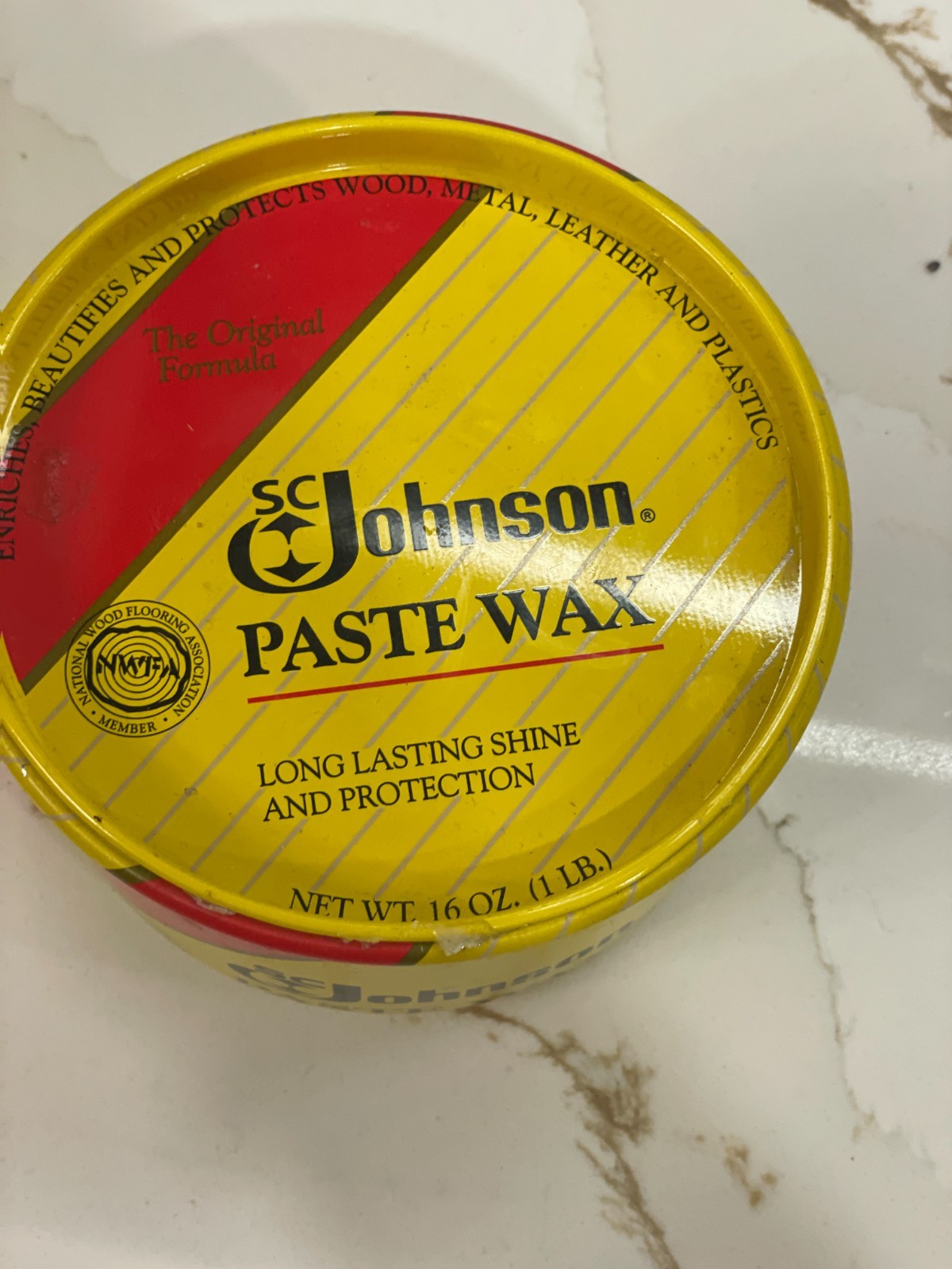 SC Johnson Paste Wax Original Formula Shine Protection 16 oz 1 lb 100% New OS