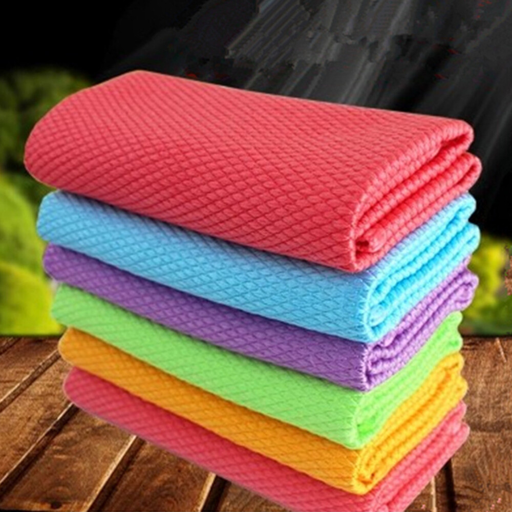 5pcs cleaning cloth Kitchen Cleaning Towels Microfiber Cleaning Rags Cleaning