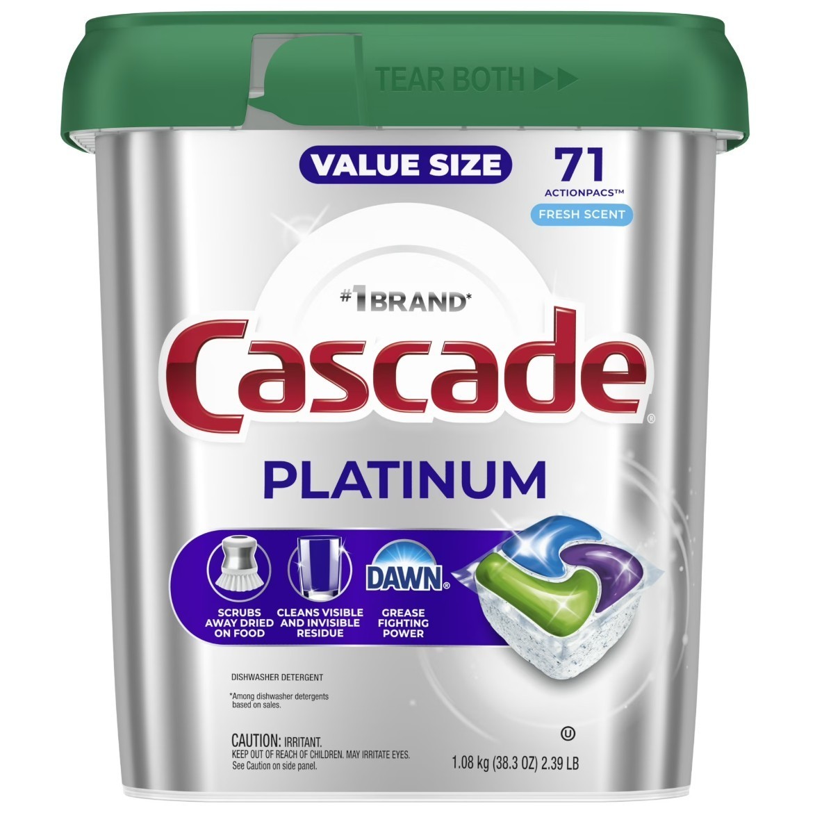 [FASH SALE] Cascade Platinum Dishwasher Pods Fresh 71 Count Detergent 2 Pack