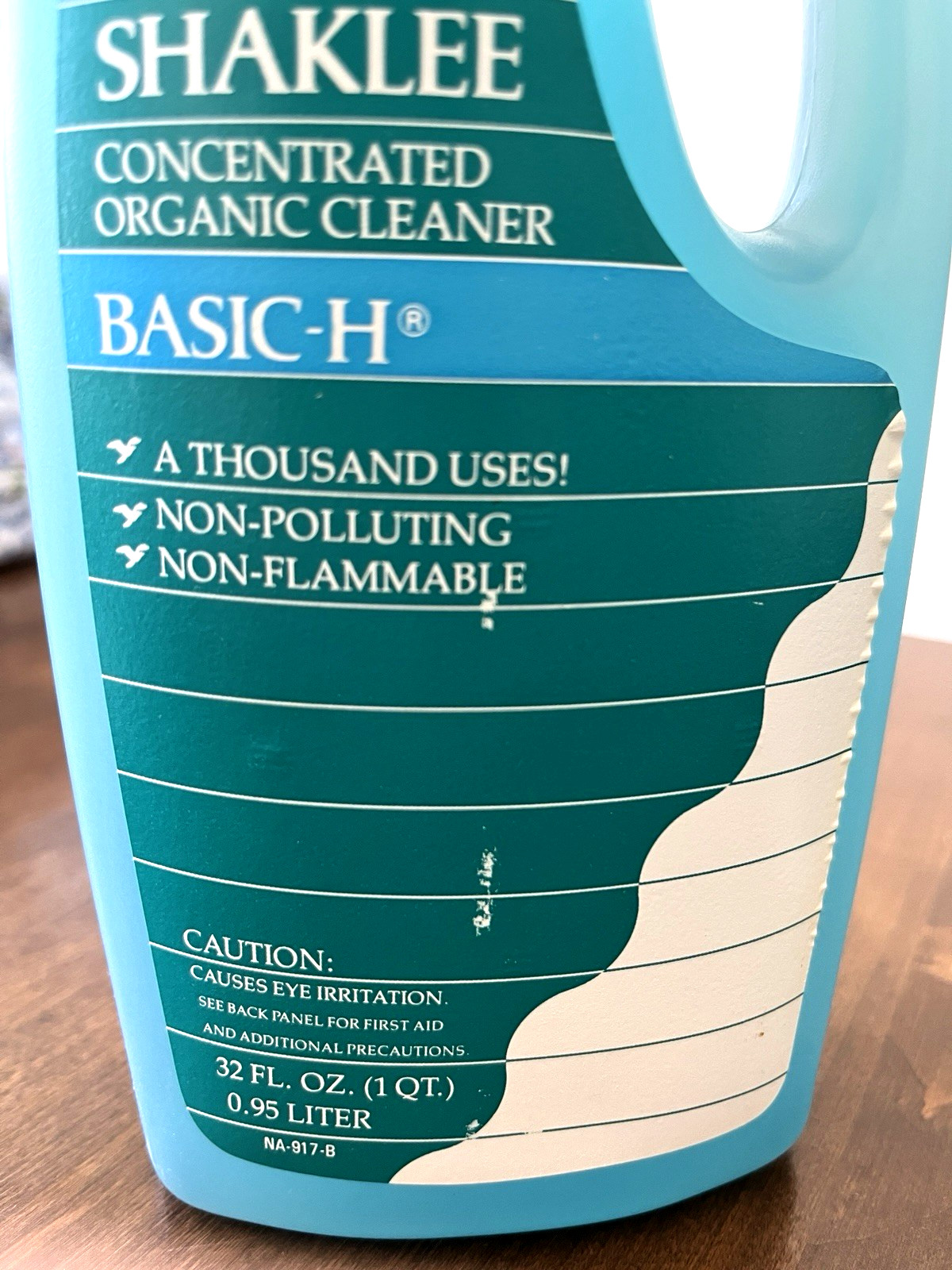 Vintage Shaklee Basic H Cleaner 32oz Concentrated Organic Cleaner 90% Full