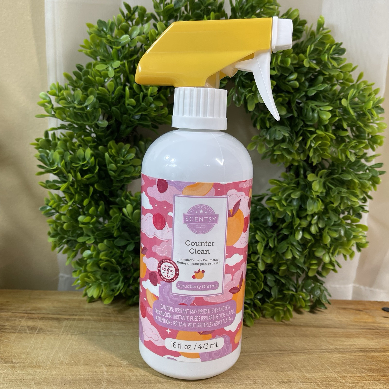 Scentsy Counter Clean Cloudberry Dreams Scent 16 fl. oz. Cleaner Retired NEW