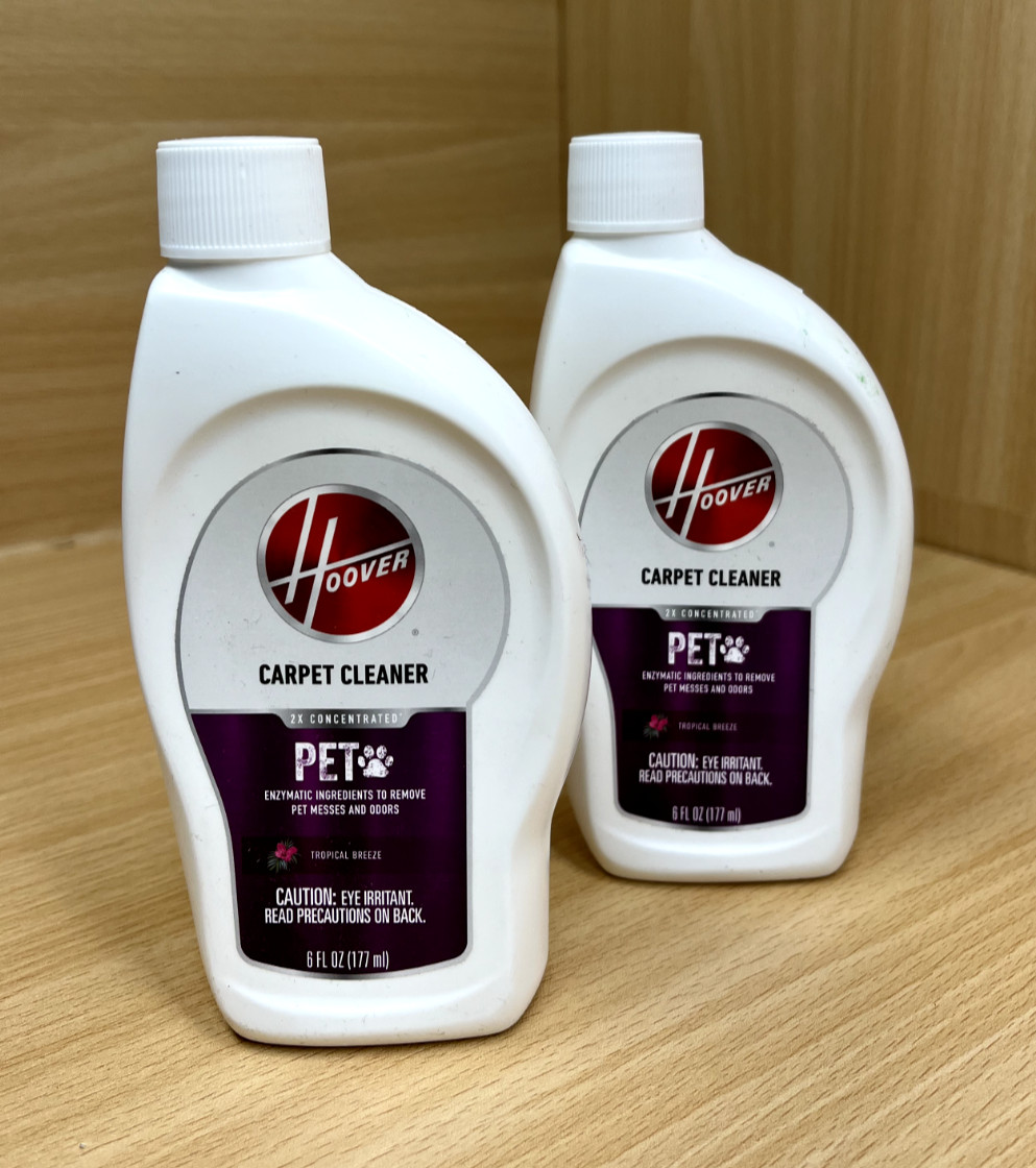 2x Hoover Pet Hard Floor Cleaner Solution,6 oz, Jasmine Breeze Scent,Concentrate