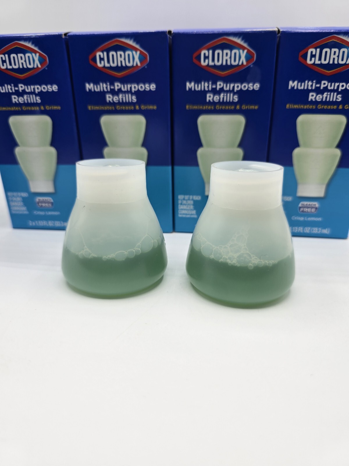 Lot Of 17 Clorox Multi-Purpose Cleaner Refills 2 pack Crisp Lemon New in Box