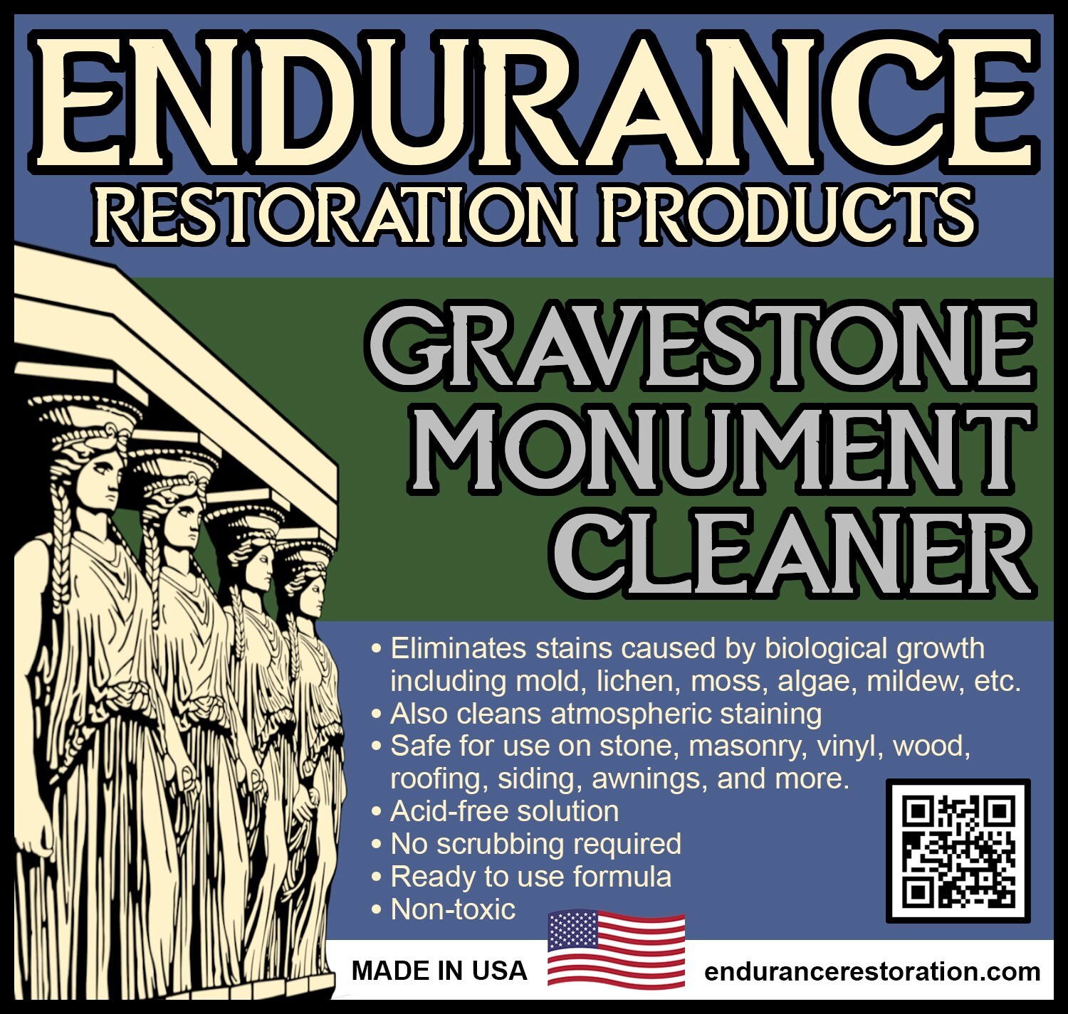 Endurance Gravestone & Monument Cleaner – 4 Gallon Case