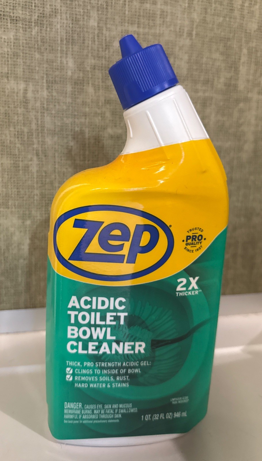 Zep Acidic Toilet Bowl Cleaner, 32 Oz