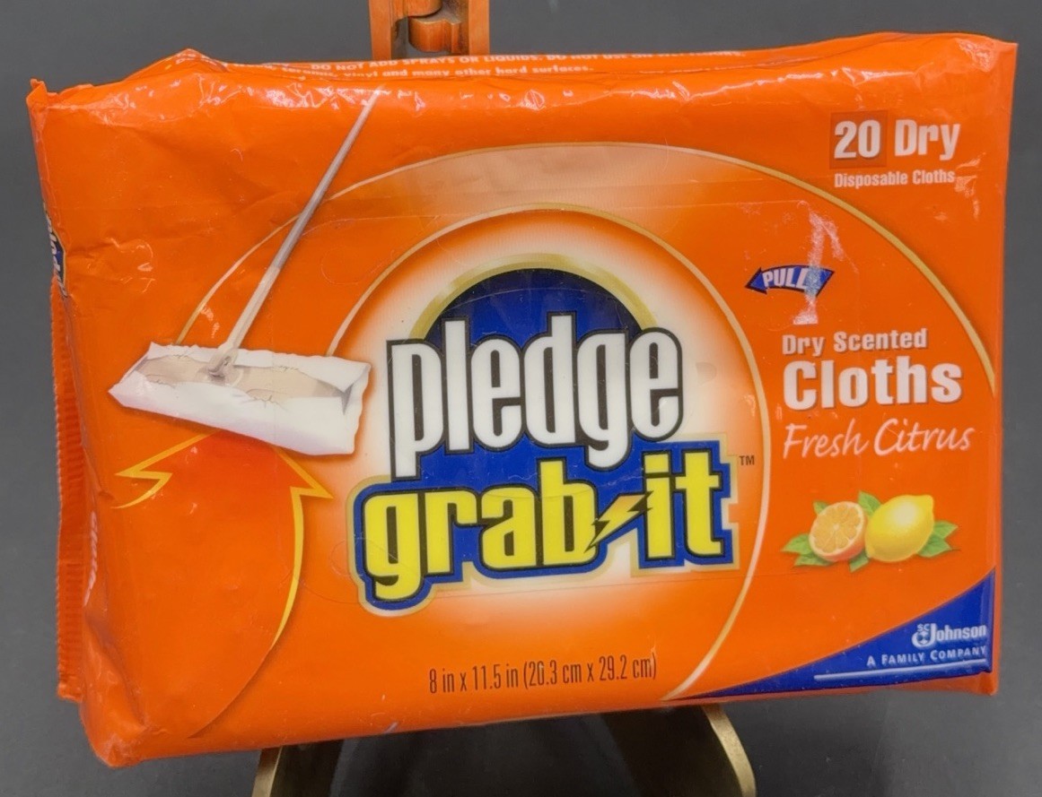 VTG Pledge Grab It Cloth Refill Fresh Citrus 20 ct Dry Discontinued Cleaning NOS