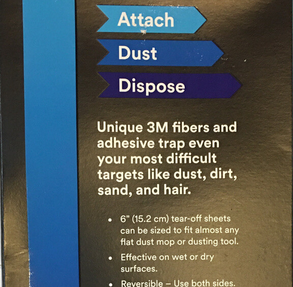 NEW 8 Sheet Pkg – 3M Dry Sweep & Dust Sheets Trap Dust, Dirt & Sand 5 In x 6 In