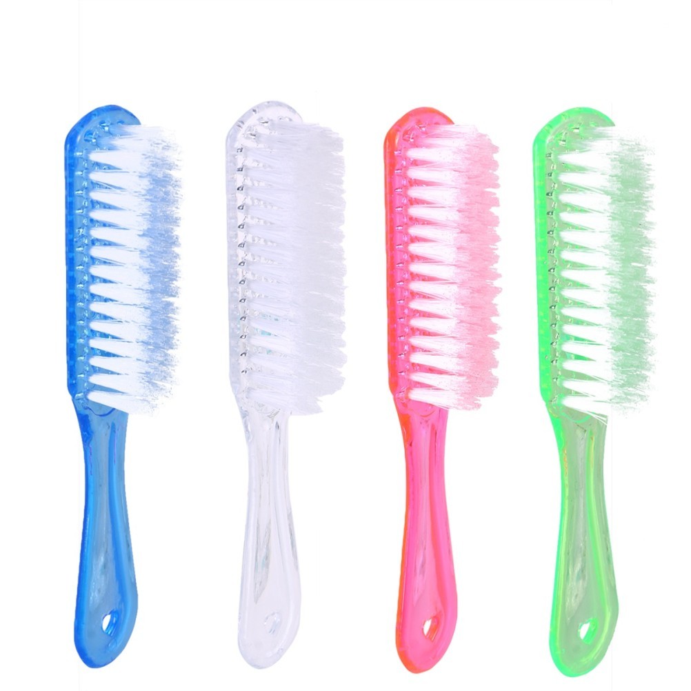 4Pcs Scrubbing Brush for Cleaning with Easy Grip Plastic Handle Assorted Colors