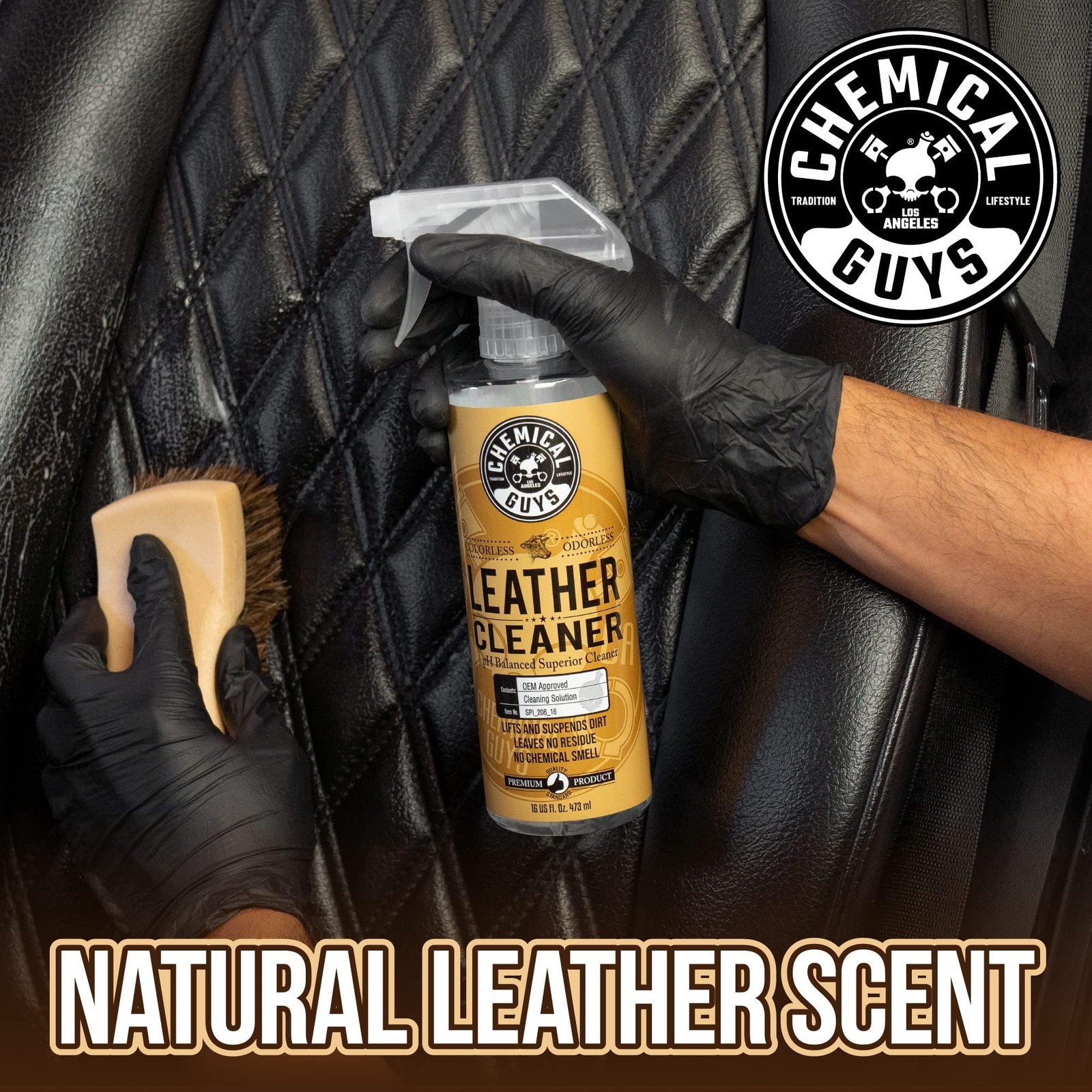 Chemical Guys, Leather Cleaner & Conditioner Kit, Travel Size, 2 x 4 oz