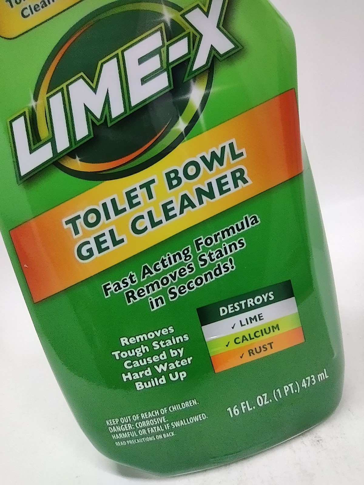 ( 4 ) Lime-x Liquid Toilet Bowl Gel Cleaner, Removes Lime Calcium Rust 16 oz Ea