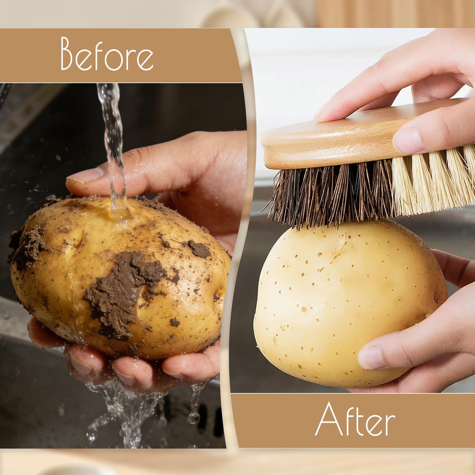 Potato Scrubber Brush Vegetable Brush Scrubber for FoodPotato Brush Soft Wash S