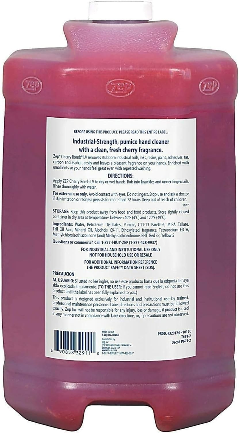 Zep Cherry Bomb LV Industrial Hand Cleaner – 1 Gallon 329124