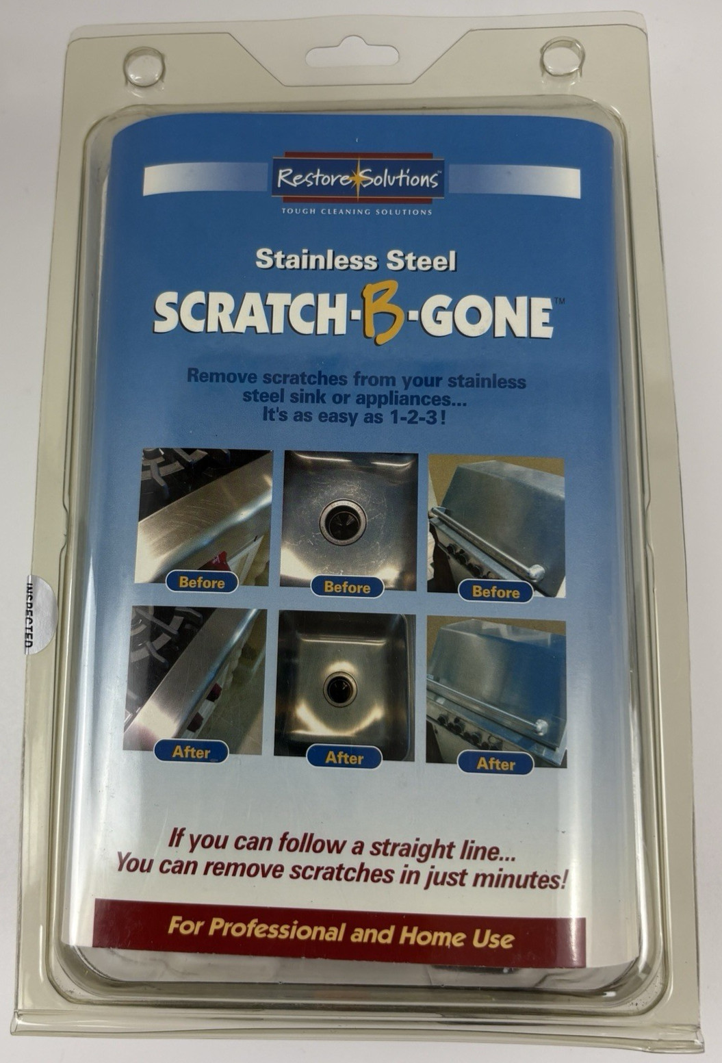 Scratch-B-Gone Stainless Steel Repair Kit Restore Solutions Professional / Home