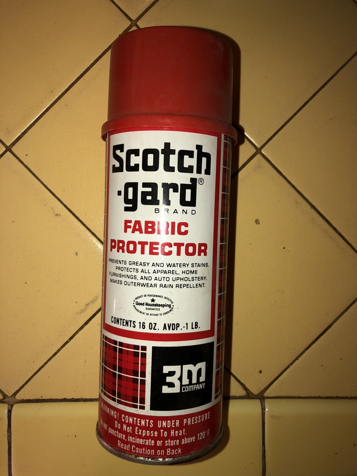 Scotch Guard empty bottle Fabric Protector Spray 3M 16 oz. 1960’s