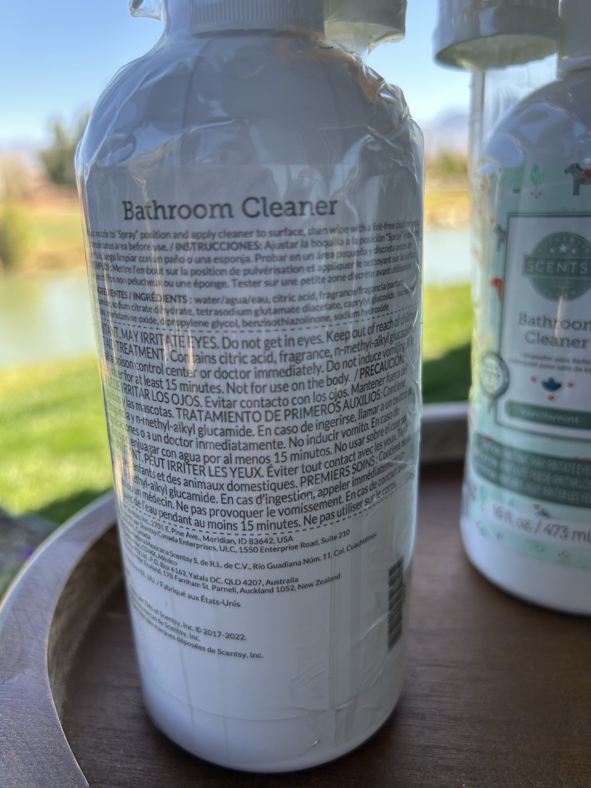 Scentsy Bathroom Clean VanillaMint Scent (2) 16 fl. oz. Cleaners Sealed