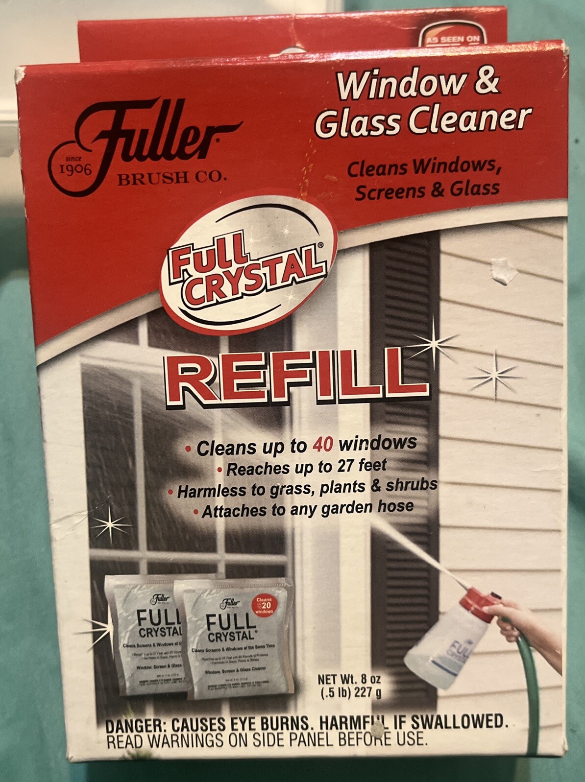 Fuller Brush FBFC-6 Full Crystal Window & Outdoor Surface Cleaner & Refills New