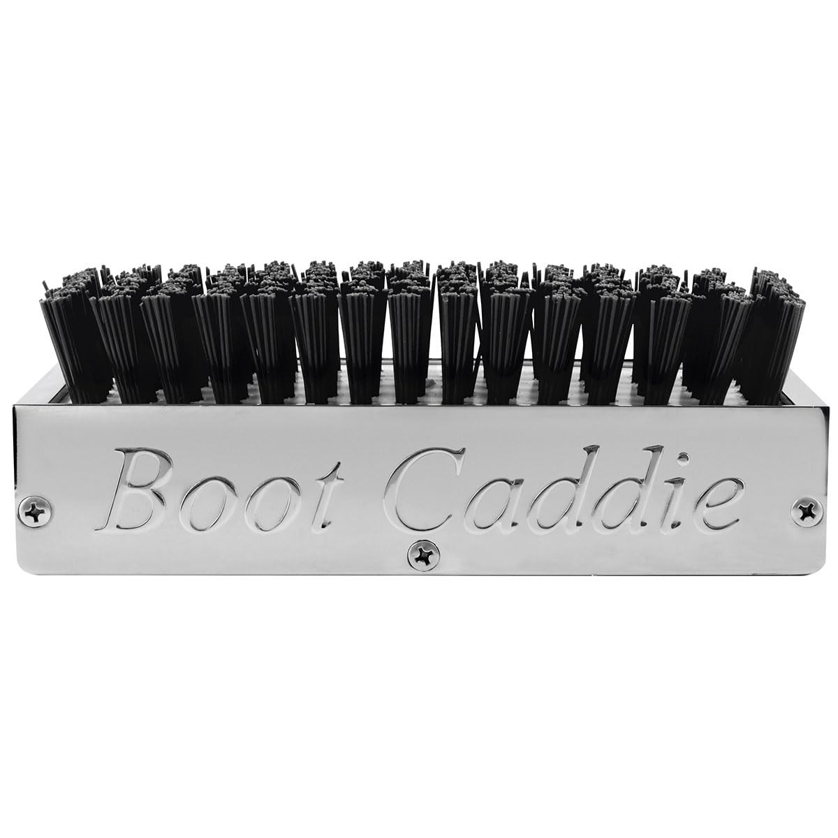 98990 Chrome Aluminum 7-1/2″ (L) x 2-5/8″ (H) x 3″ (D) Boot Caddies Black Brush