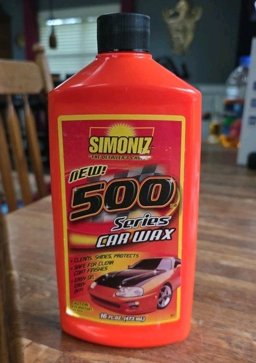 Vintage NEW Unopened SIMONIZ 500 Series Easy On & Off Liquid Car Wax 16 Fl. Oz