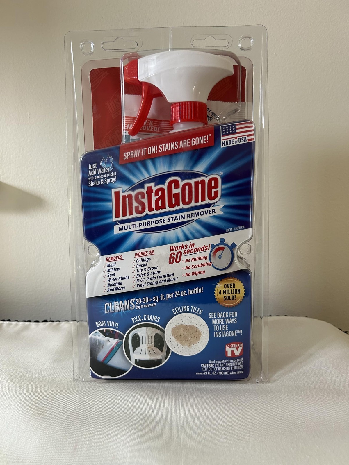 Stain Remover – TRIAL PACK (1 Pack + 24oz Spray Bottle) – Just Add Water – In…