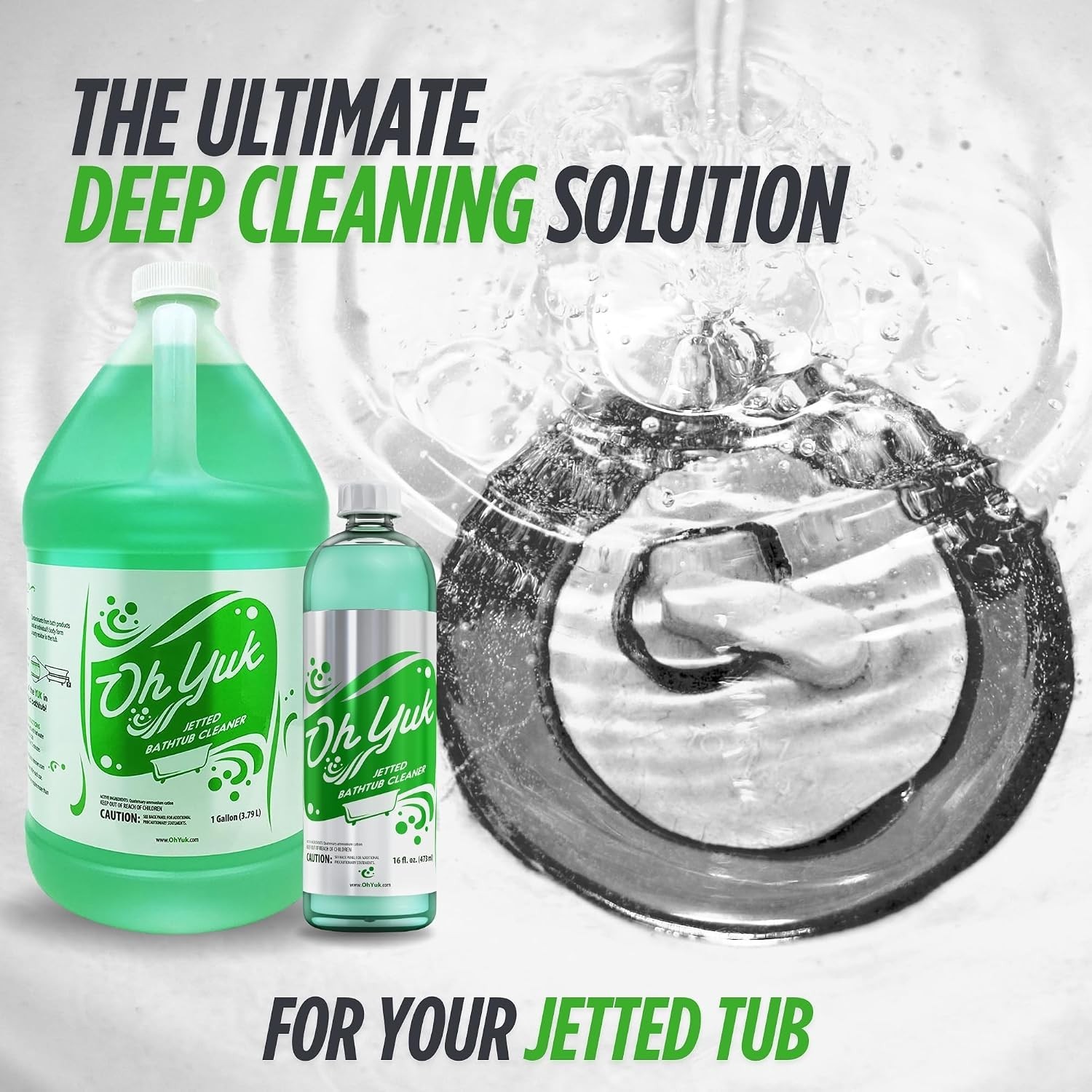 Effective Jetted Tub Cleaner – 32 Cleanings – 1 Gallon