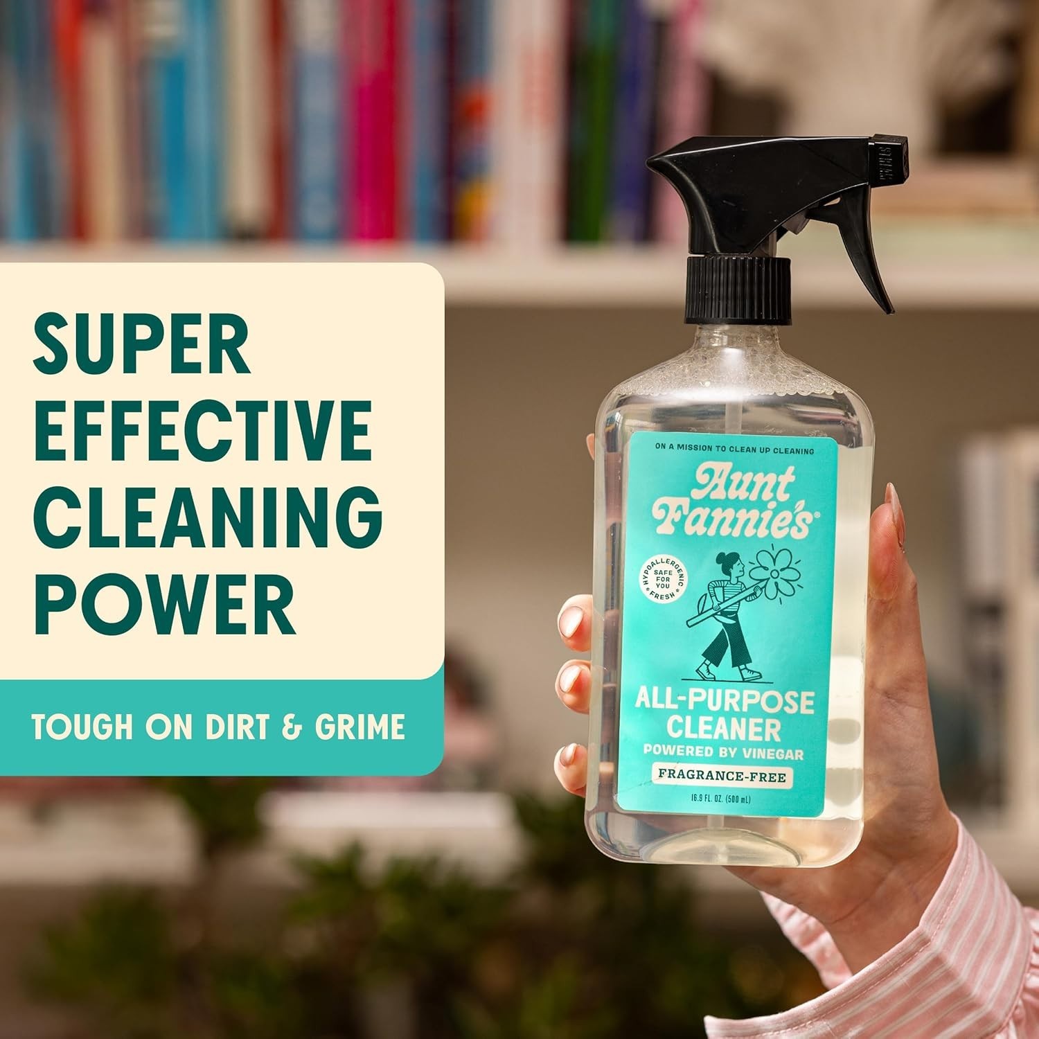 Natural Vinegar-Based Cleaner – Non-Toxic & Cruelty-Free, Fragrance-Free Spray