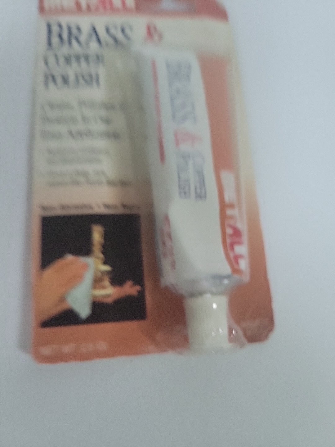 Met-All Brass & Copper Polish 2.5 oz. Tube New in Package NOS