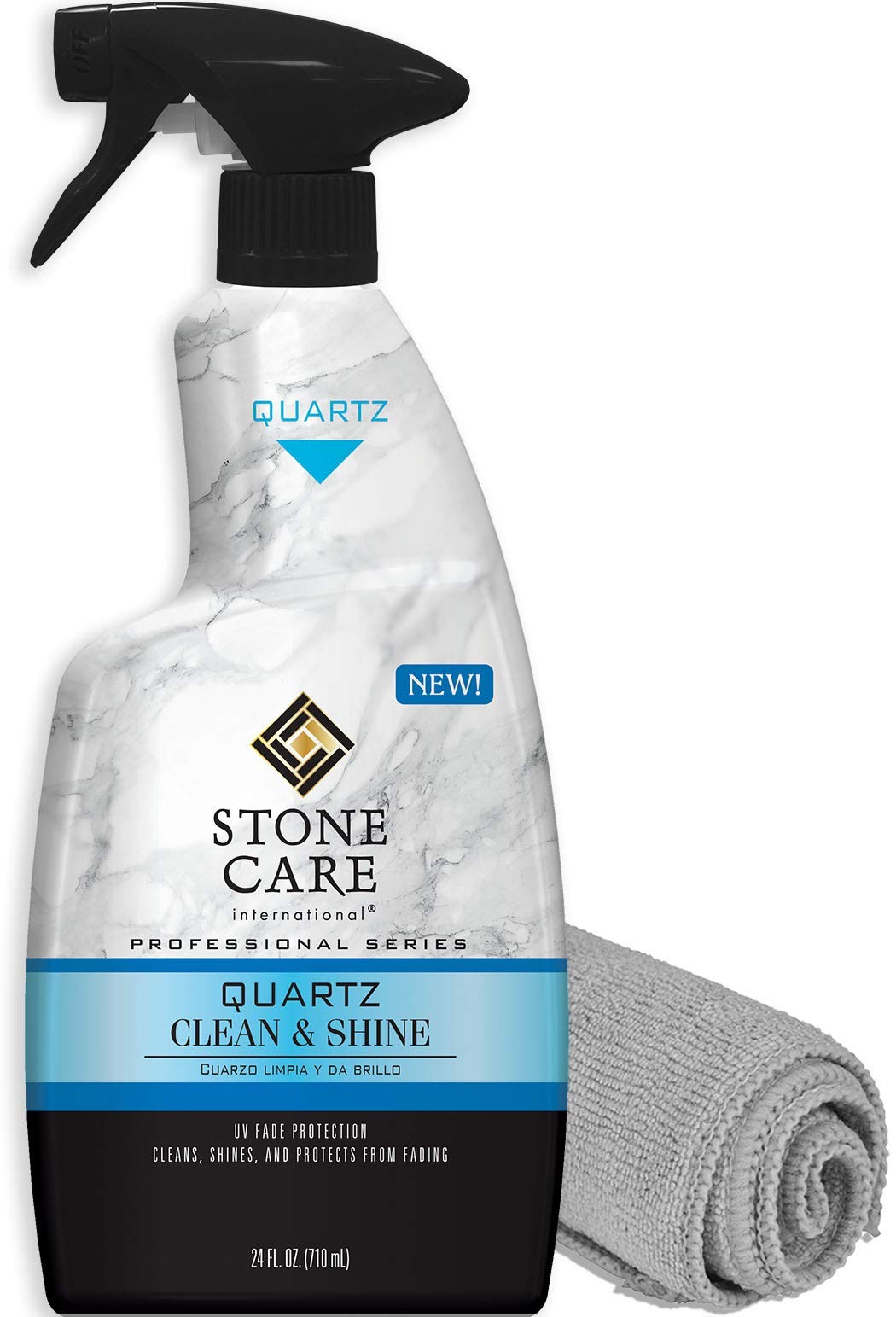 Quartz Cleaner and Polish – 24 Ounce with Microfiber Cloth – Clean and Shine …