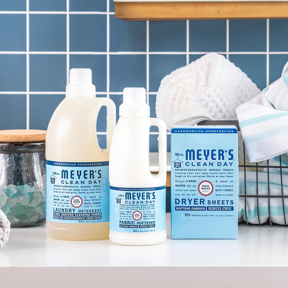 Mrs. Meyer’s Clean Day Rain Water Scent Dryer Sheets Sheets 80 pk