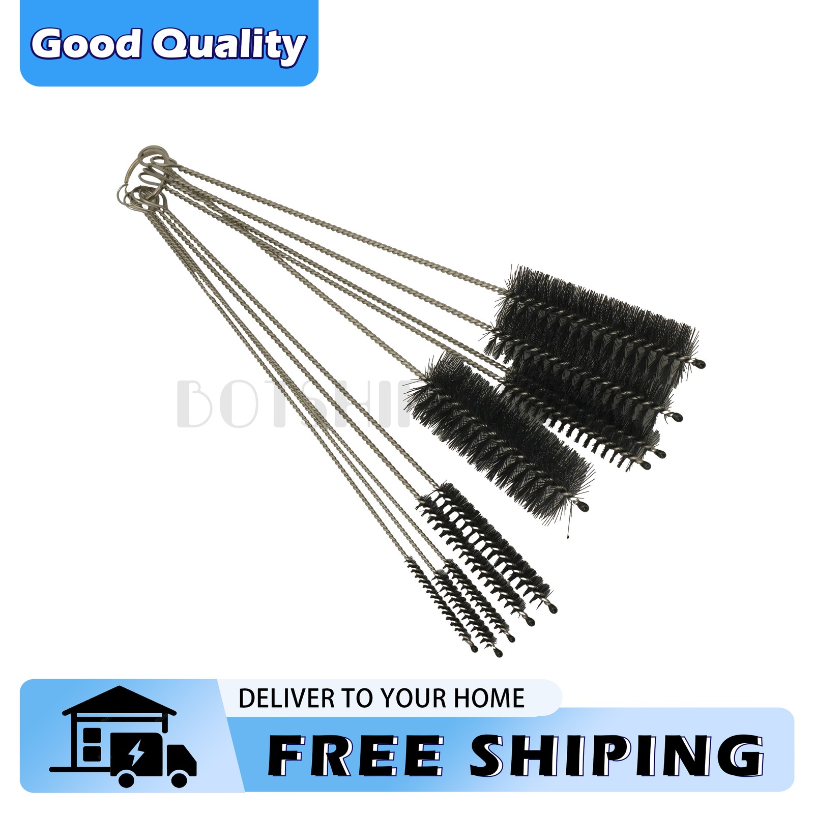 10PCS Set NylonSmall Long Cleaning Straw Brush Cleaner Bottle Tube Pipe US