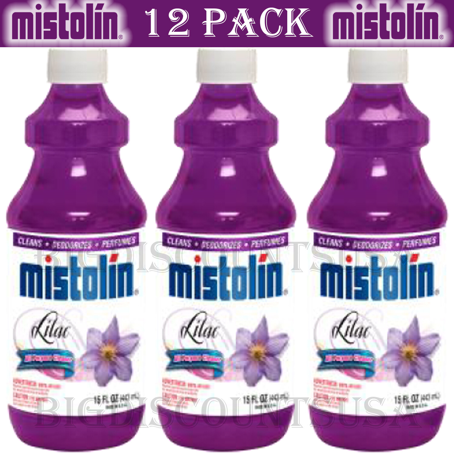 Mistolin All Purpose Cleaning Solution Lilac 15 fl oz (12 PACK)