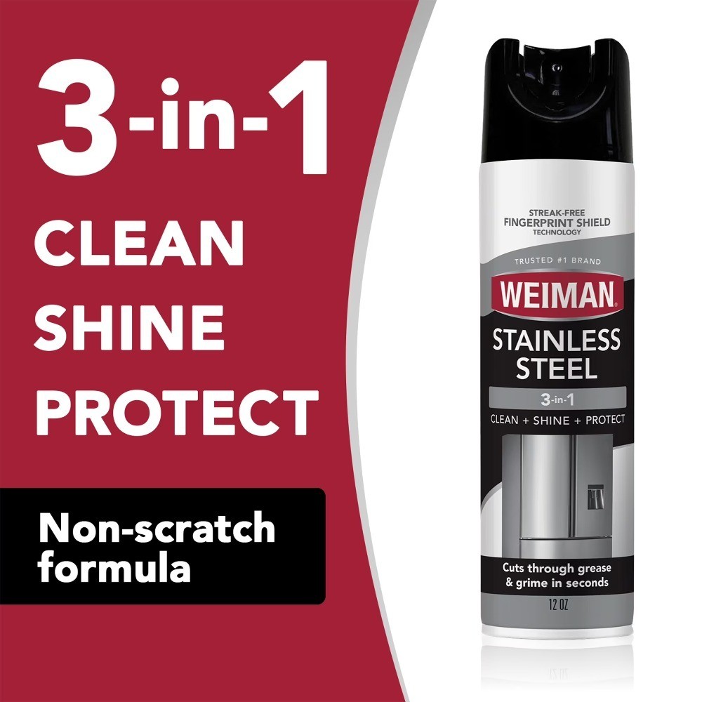 Stainless Steel Cleaner and Polish Spray for Kitchen Appliances Home Use Floral