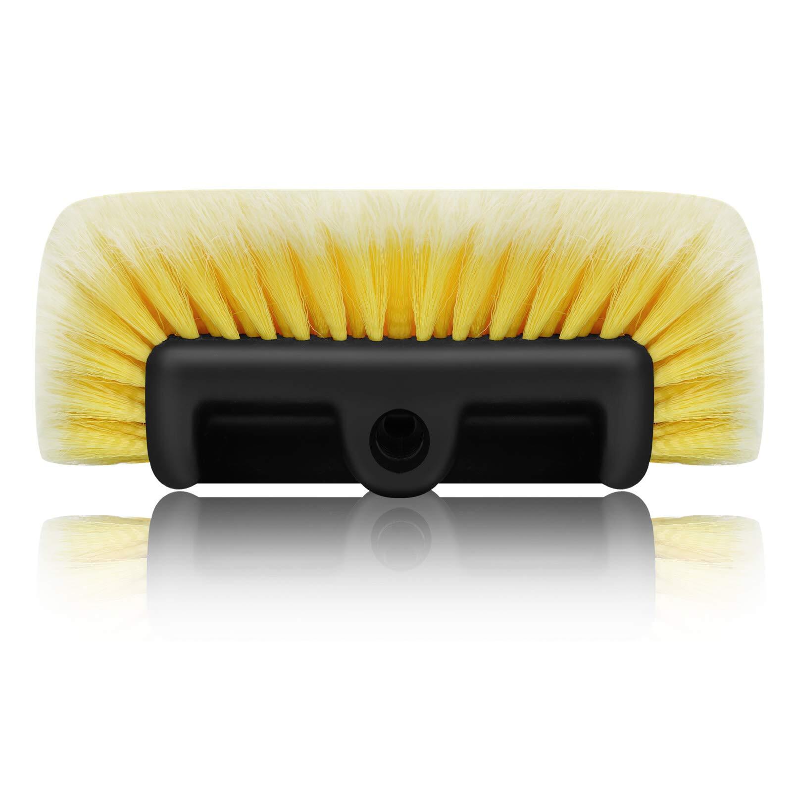 10″ Car Wash Brush with Soft Detailing Bristle, Flow-Thru Dip Brush for Car B…